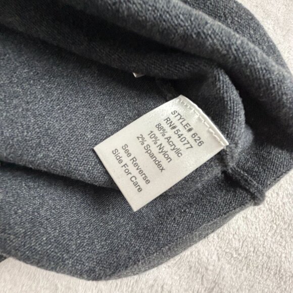 Cabi Gray Knit Pencil Skirt Large Nylon & Spandex - Picture 4 of 8